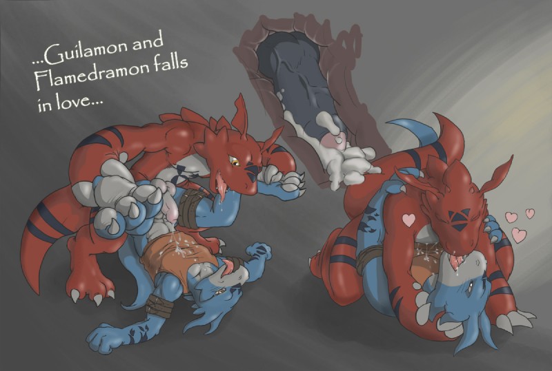 guilmon and flamedramon love