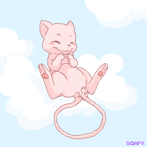 Mew is Happy in the Clouds