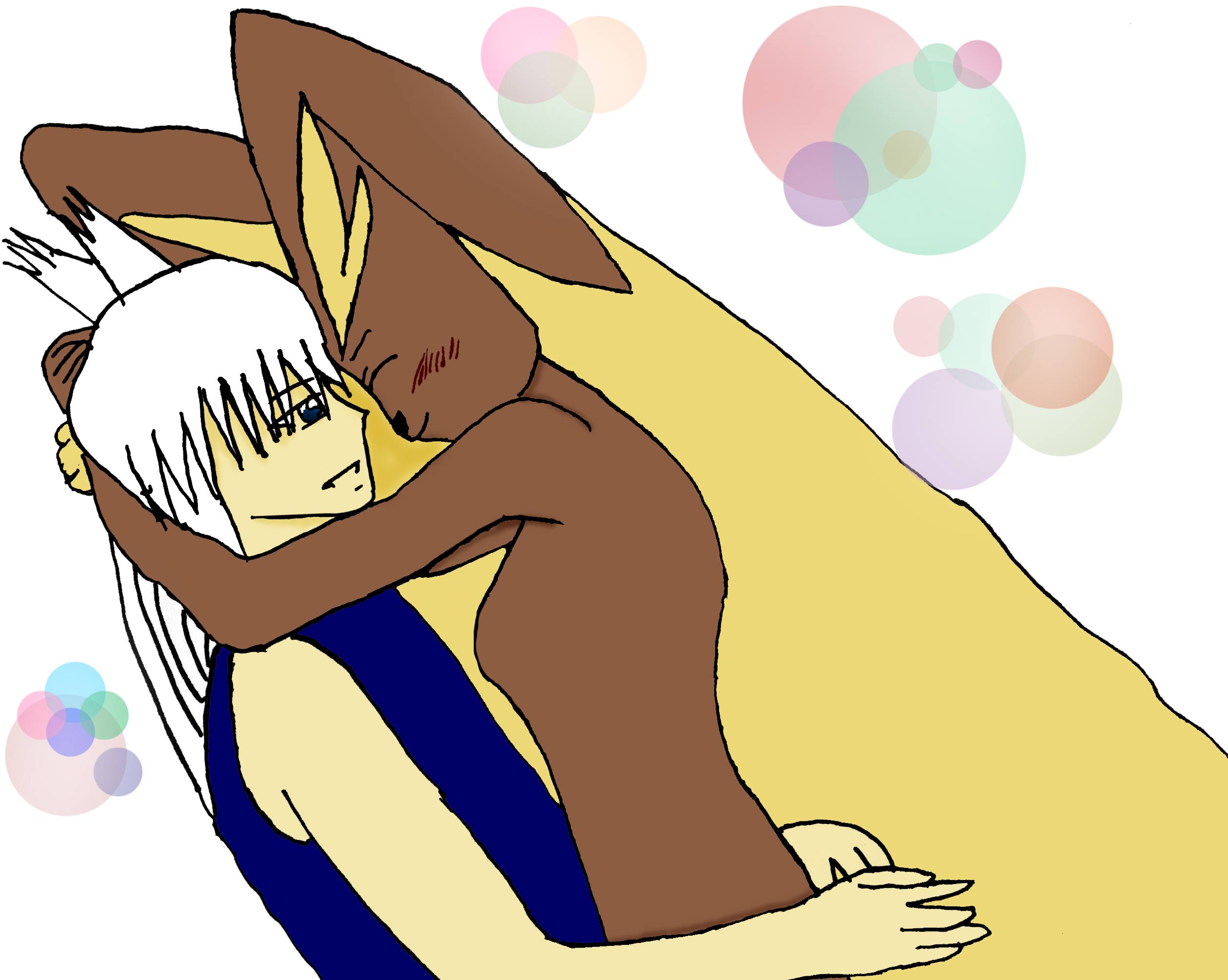 Hikaru and Loppuny huggingL