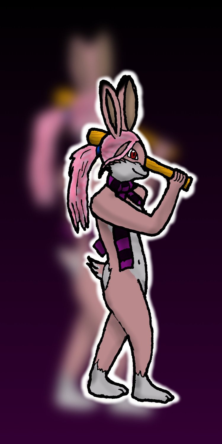 Bunny with a ClueBat