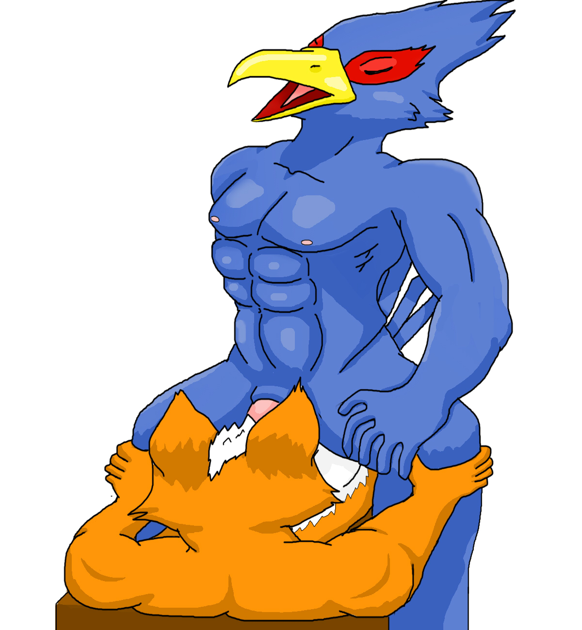 StarFox sucking Falco's cock