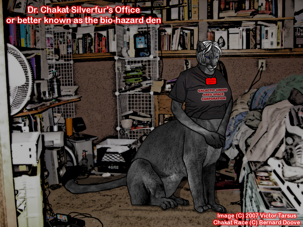 Dr. Chakat Silverfur's Messy Room
