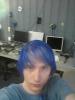 blue hair, idk