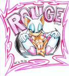 rouge with her legs spread