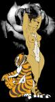 kneeing tigress