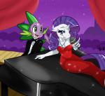 Spike And Rarity And The Piano